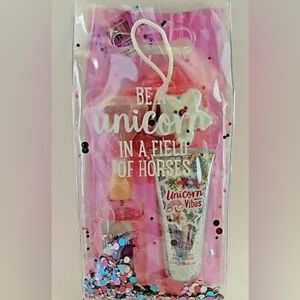 Pink Viva Be A Unicorn🦄In A Field🌾Of Horses🐎6Pc Raspberry Bath🛁Gift🎁Set🛍
